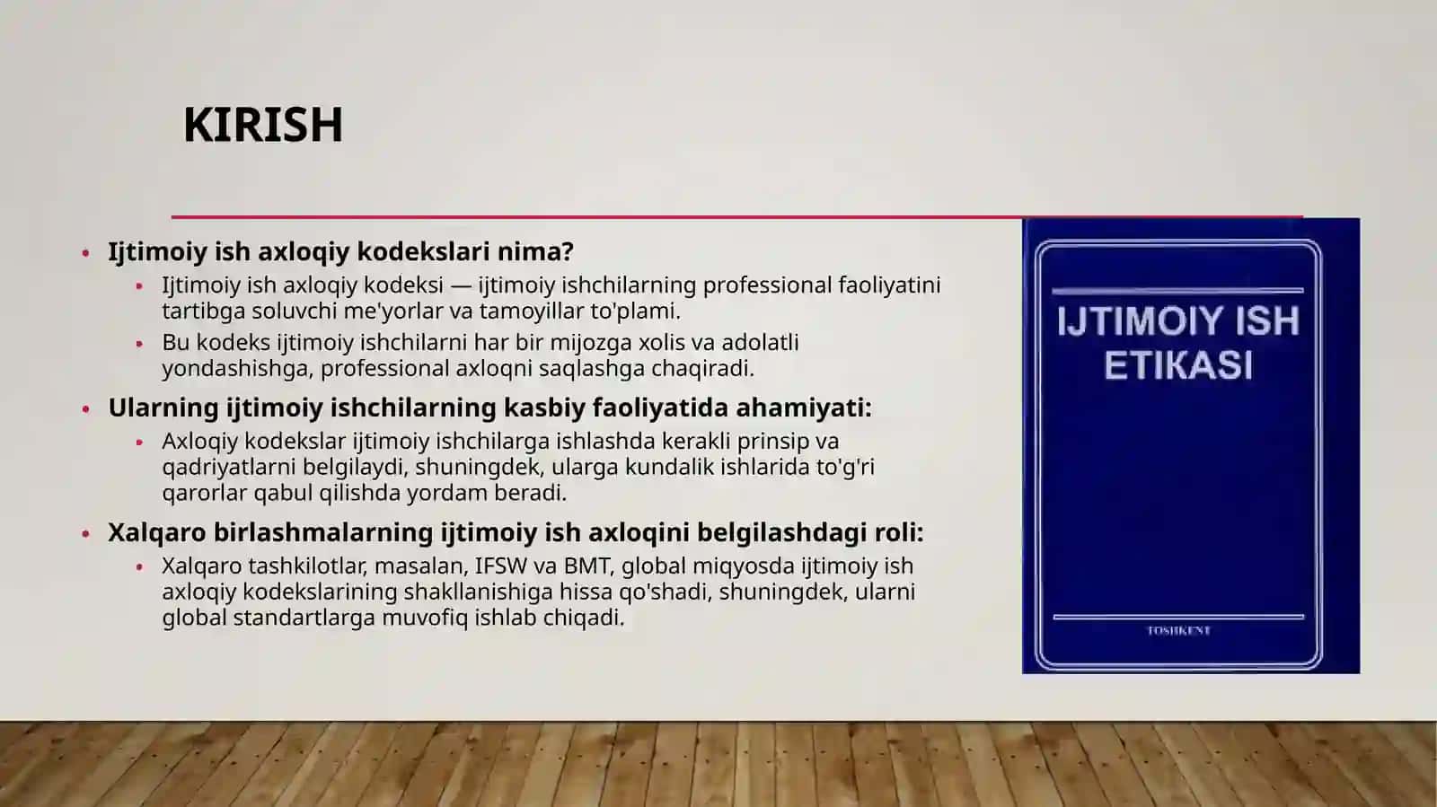 Ijtimoiy ish axloqiy kodekslari 2