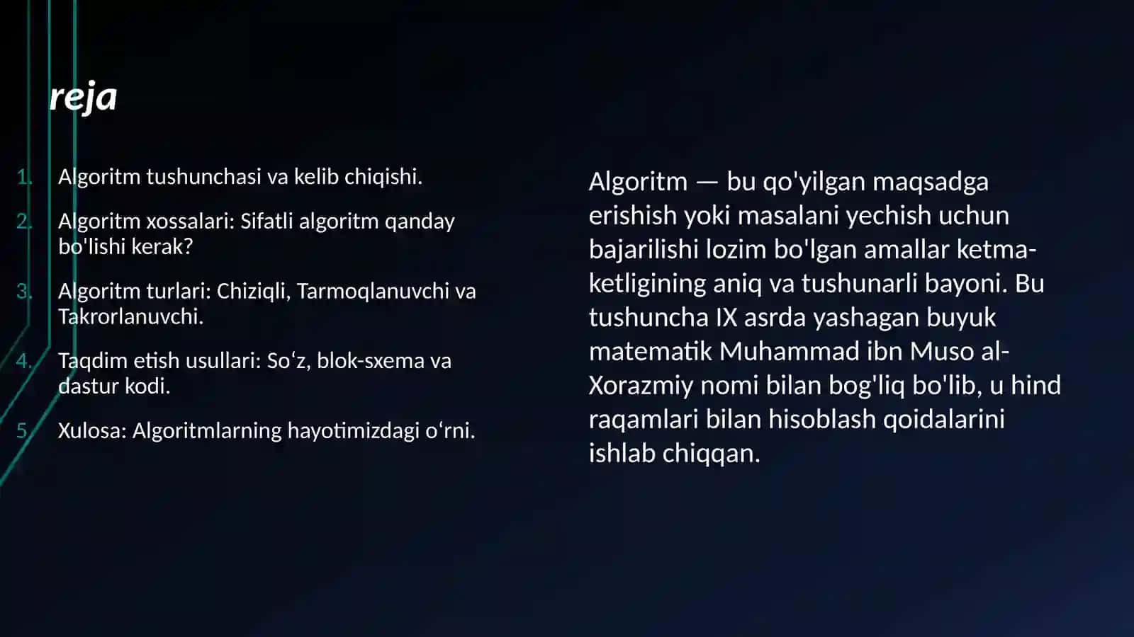 Dasturlash tillari va ularning tasnifi (To'liq slayd) 2