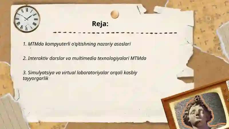 MTMda kompyuterli o'qitish usullari 2