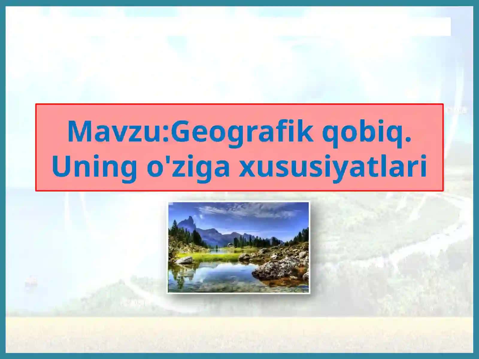 Geografik qobiq 2