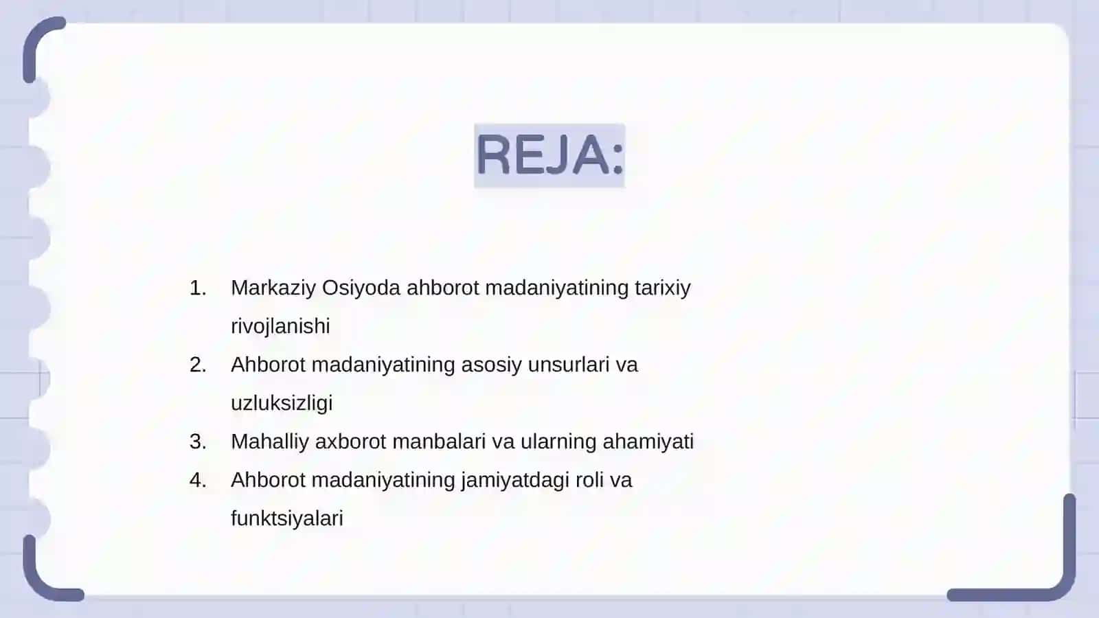 Markaziy Osiyoda ahborot madaniyatining oʻrni 2