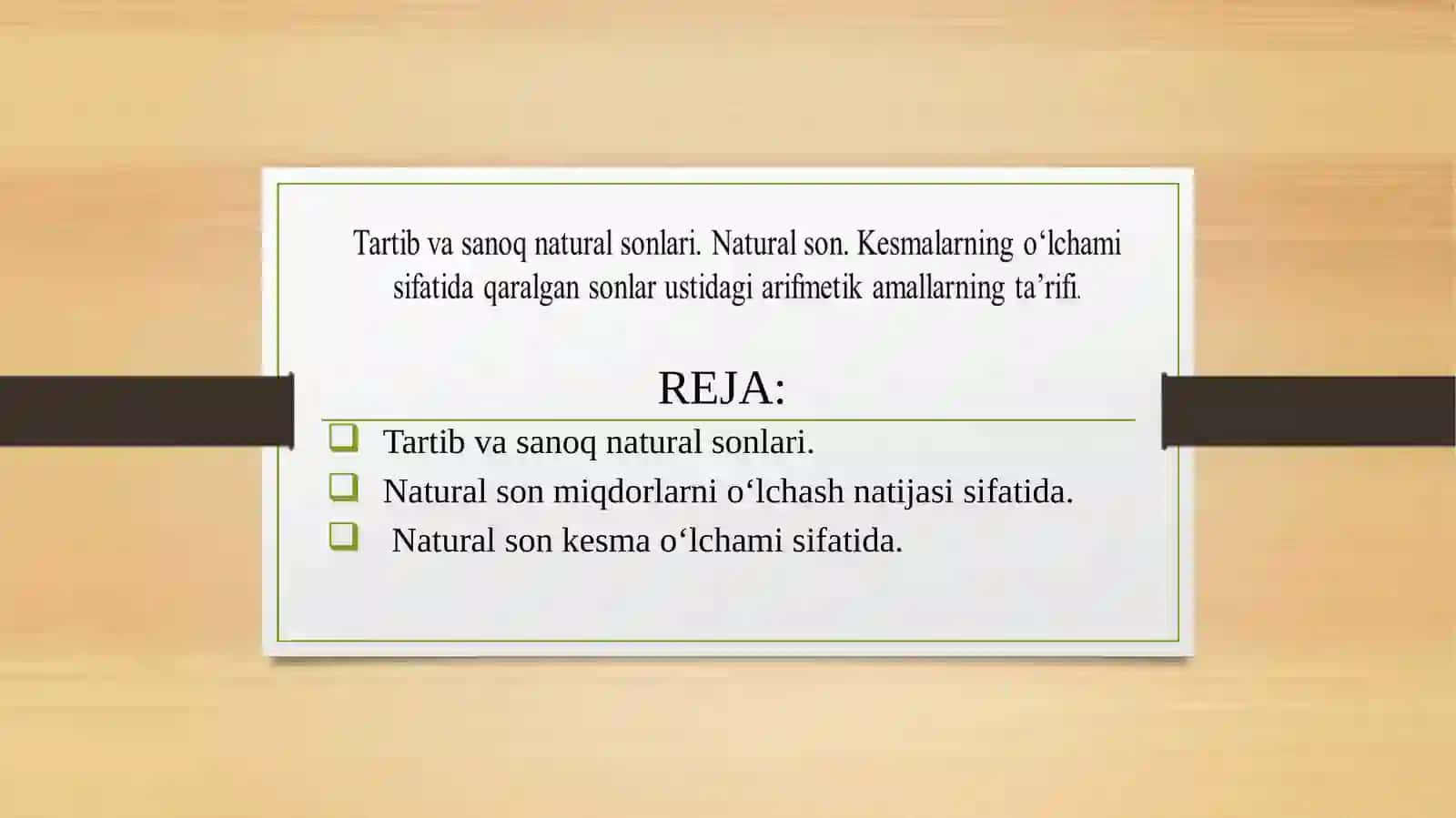 Matematikao‘qitish metodikasi 2