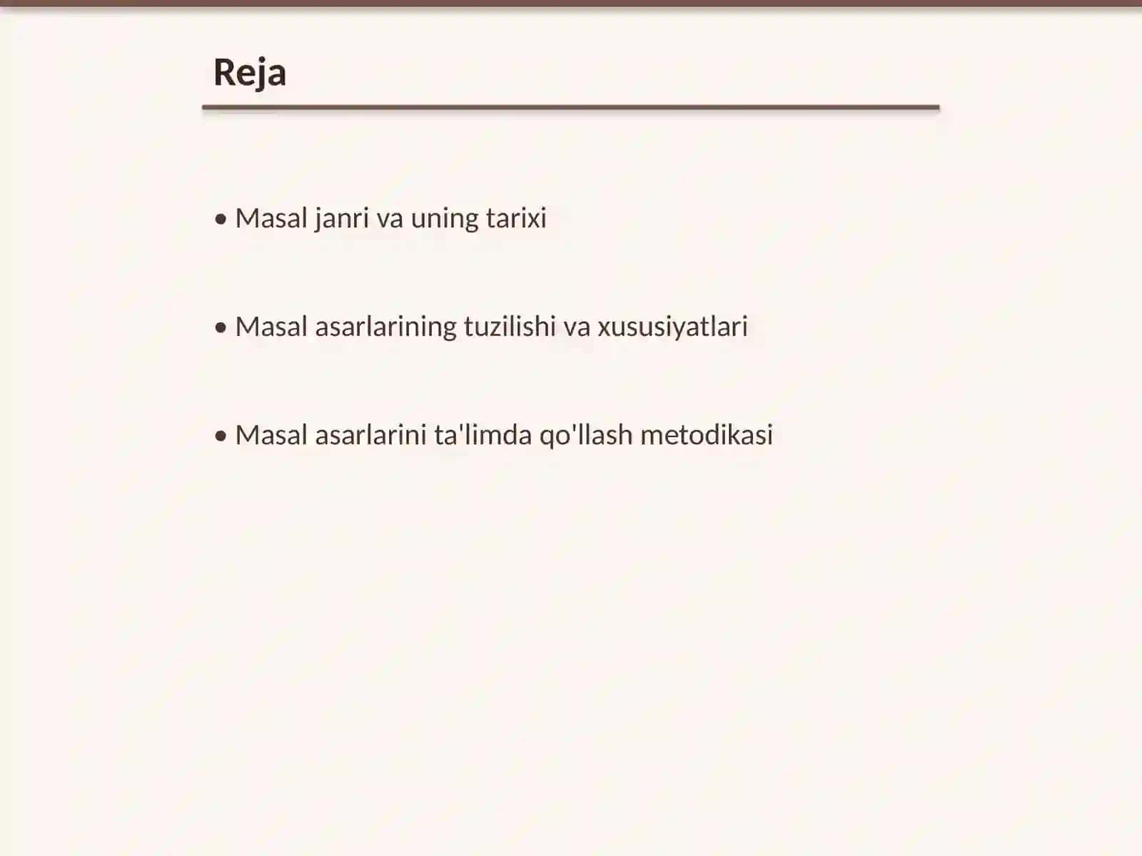 Masal janridagi asarlarni oʻrganish metodikasi 2
