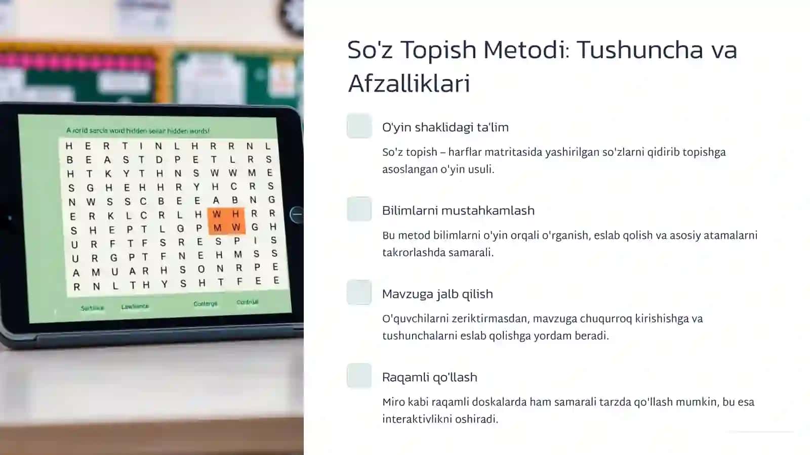 Interaktiv Ta'limda So'z Topish va Krassvord Metodlari 2