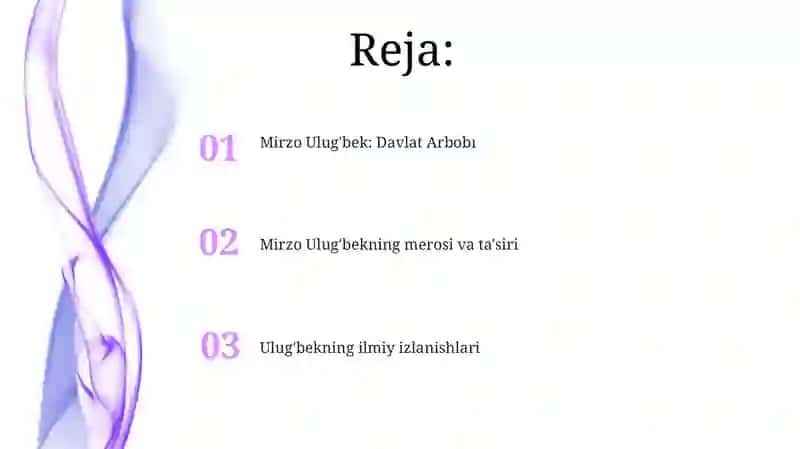 Mirzo Ulug'bek: Davlat Arbobı 2