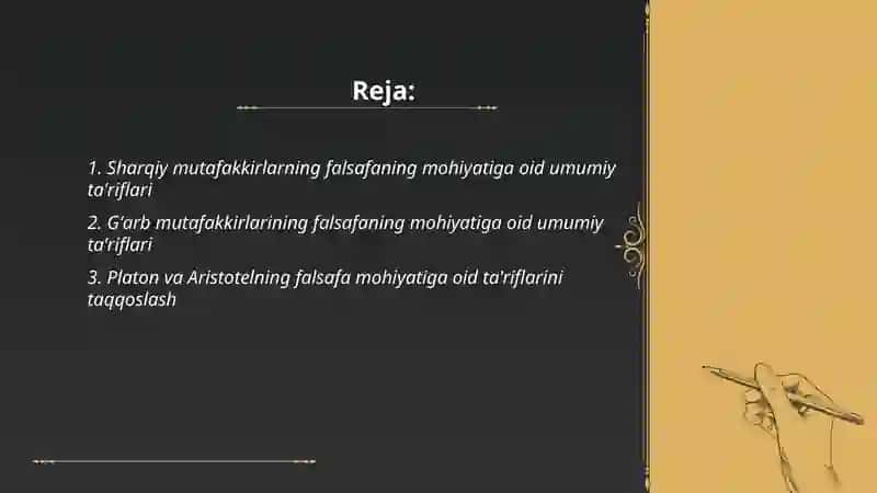 Falsafaning mohiyati 2