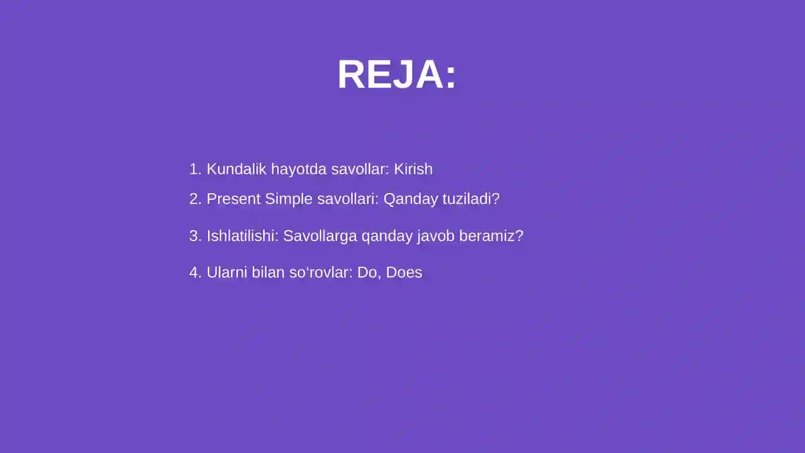 Daily Life and Communication: Present Simple Questions & Telling the Time 2