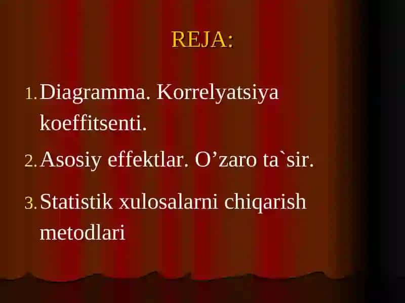 EKSPERIMENT NATIJALARI TAXLILI 2