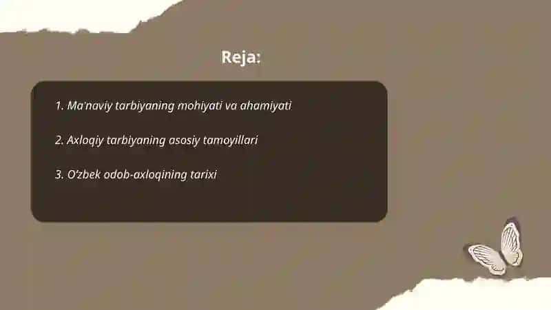 Ma'naviy-Axloqiy Tarbiya Mazmun Mohiyati 2