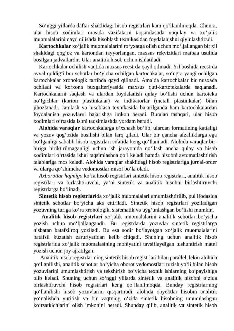 Hisob registrlari 2