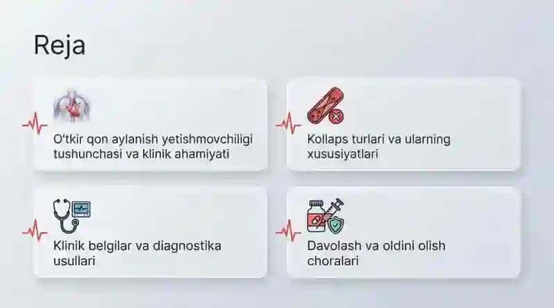 Oʻtkir qon aylanish yetishmovchiligi 2