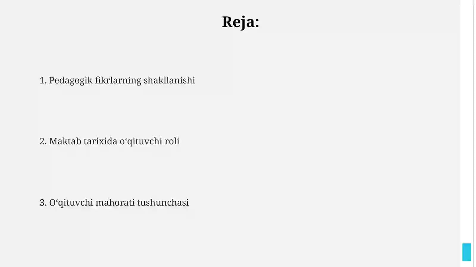 Pedagogik fikrlar va maktab tarixidaoʻqituvchimahorati 2