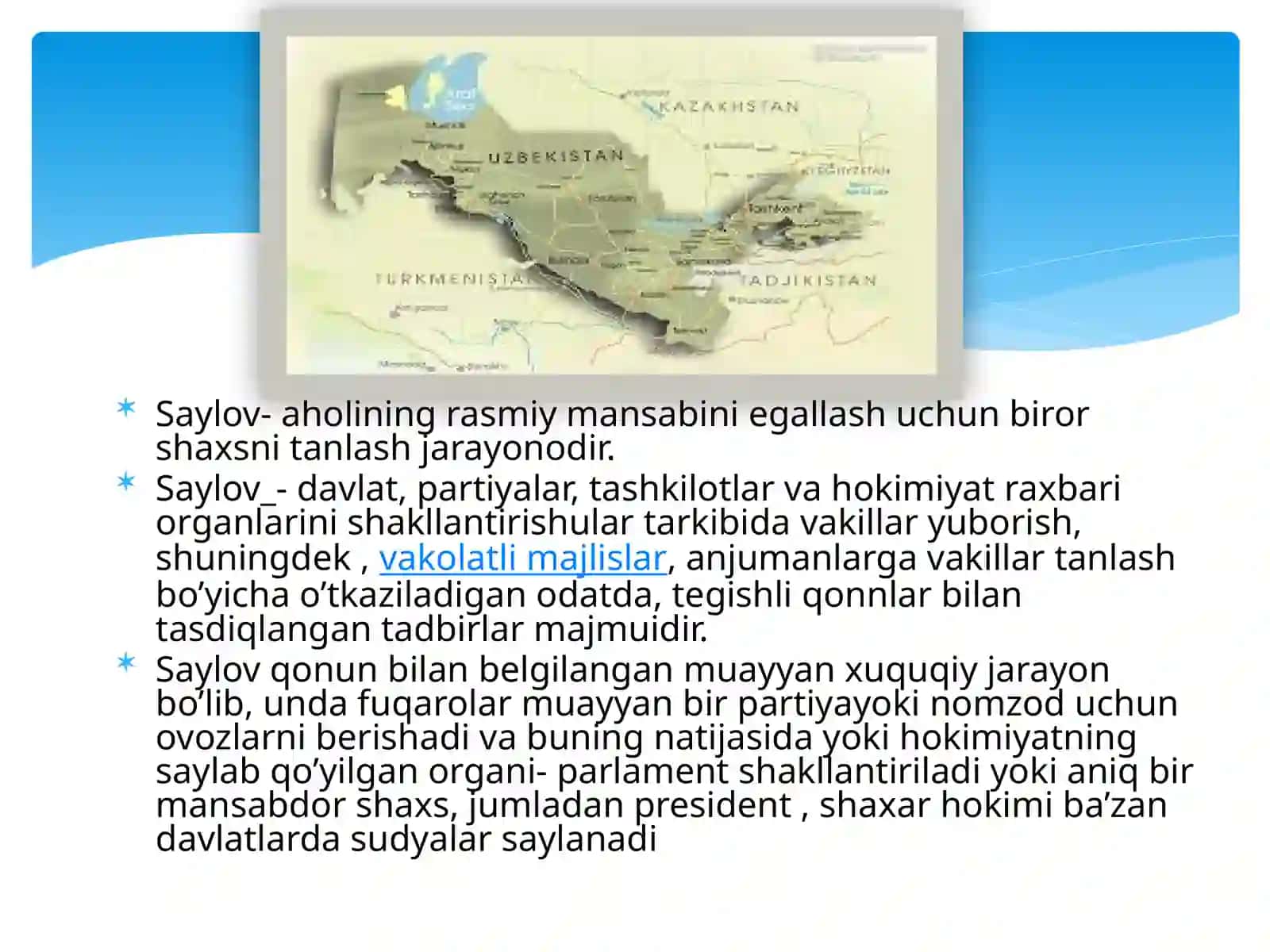 Saylov haqida tushuncha 2