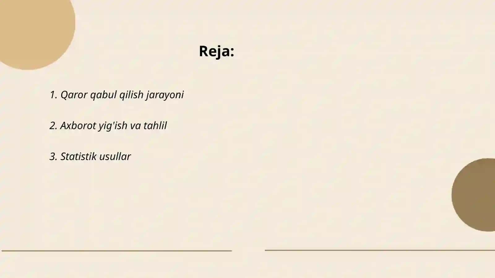 Sinov laboratoriyalarida qaror qabul qilish qoidasi 2