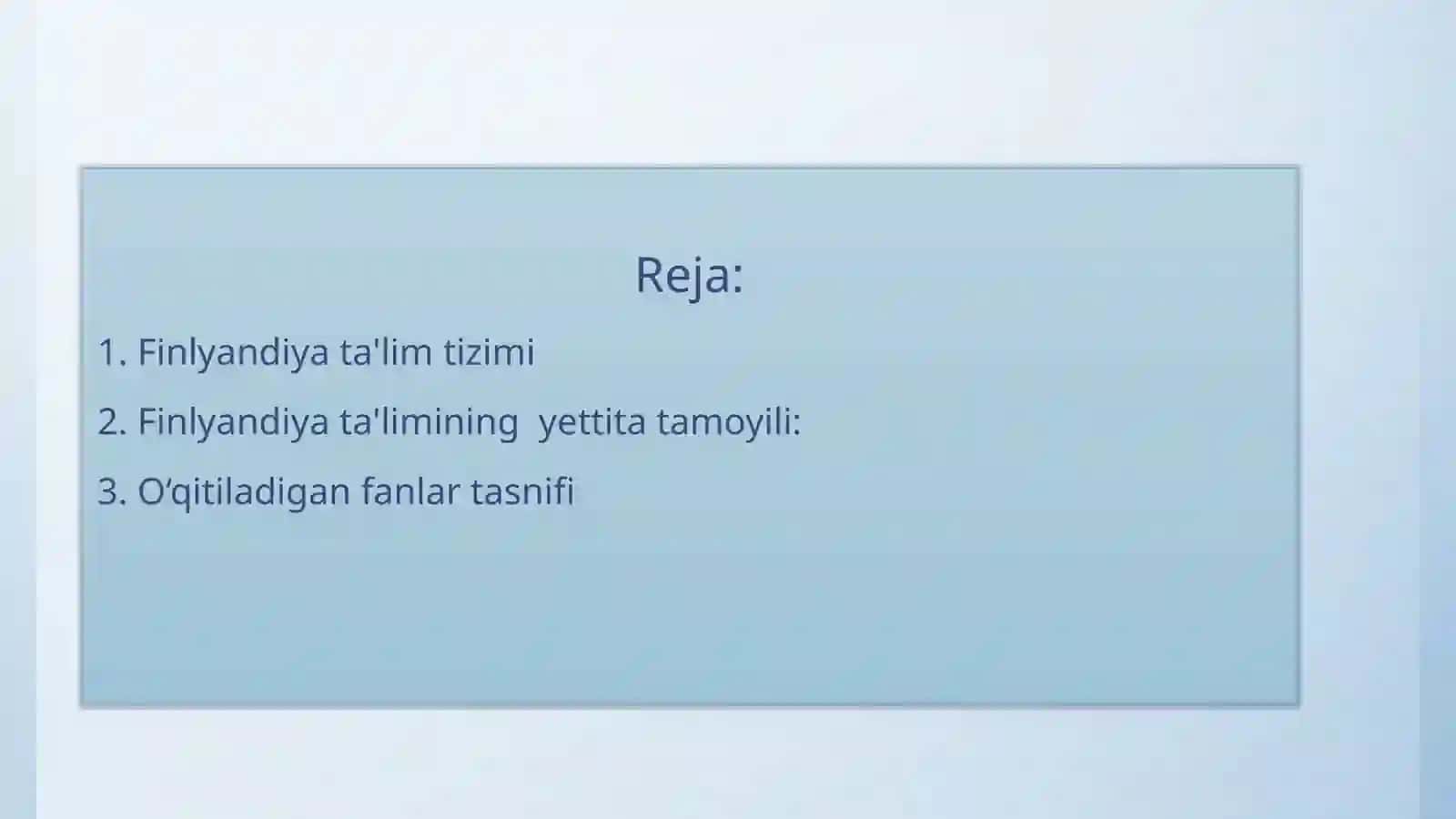 Finlandiya ta'lim mo‘jizasi 2
