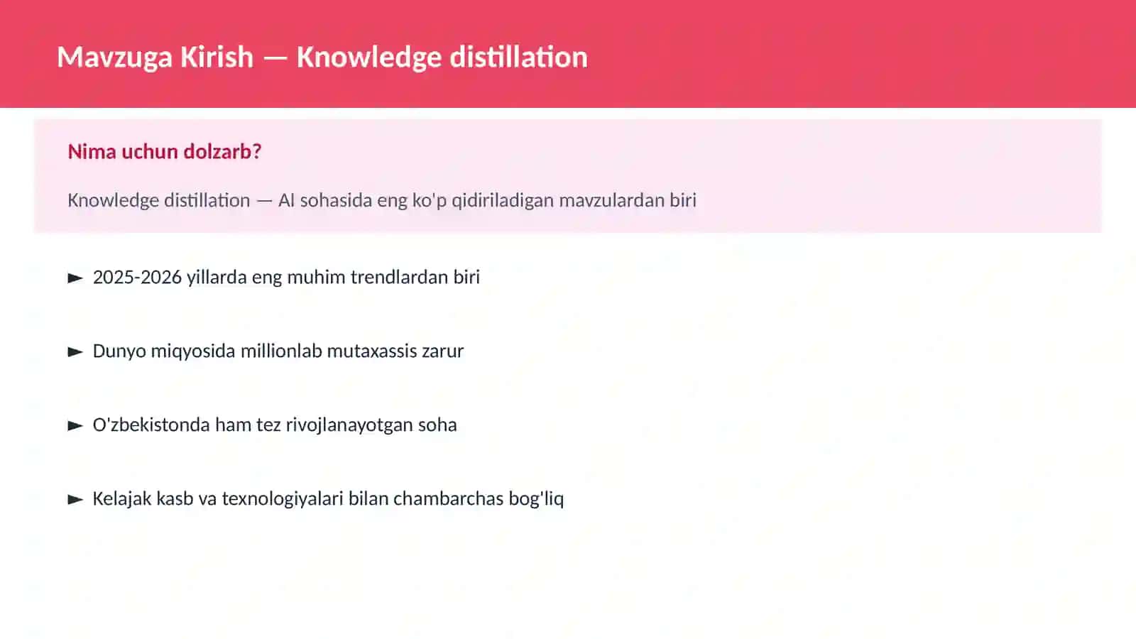 Knowledge distillation 2