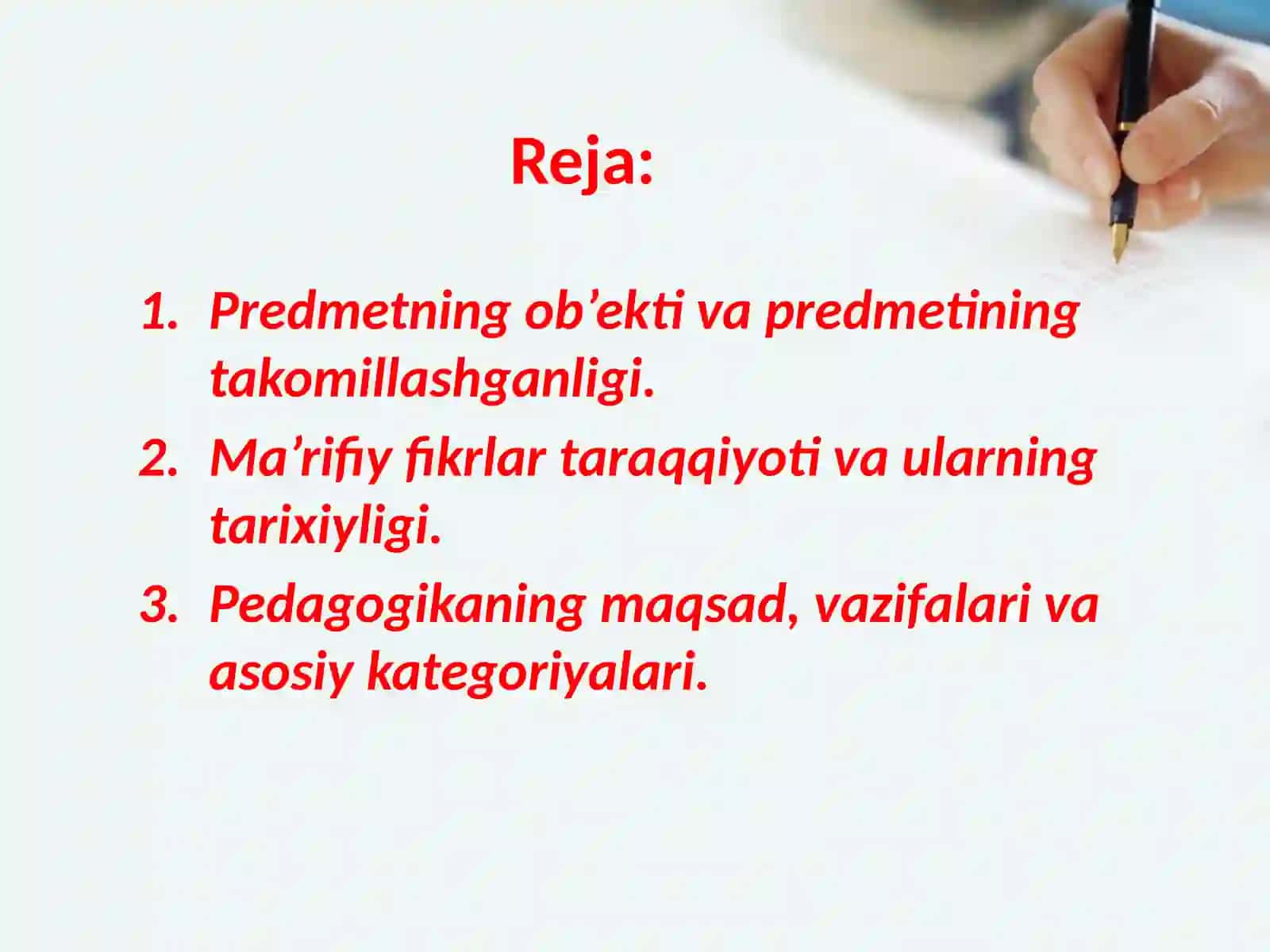 Pedagogika fan sifatida 2