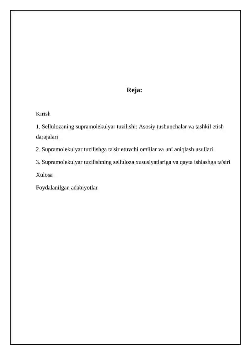 Sellyulozaning ustmolekulyar tuzilishi 2