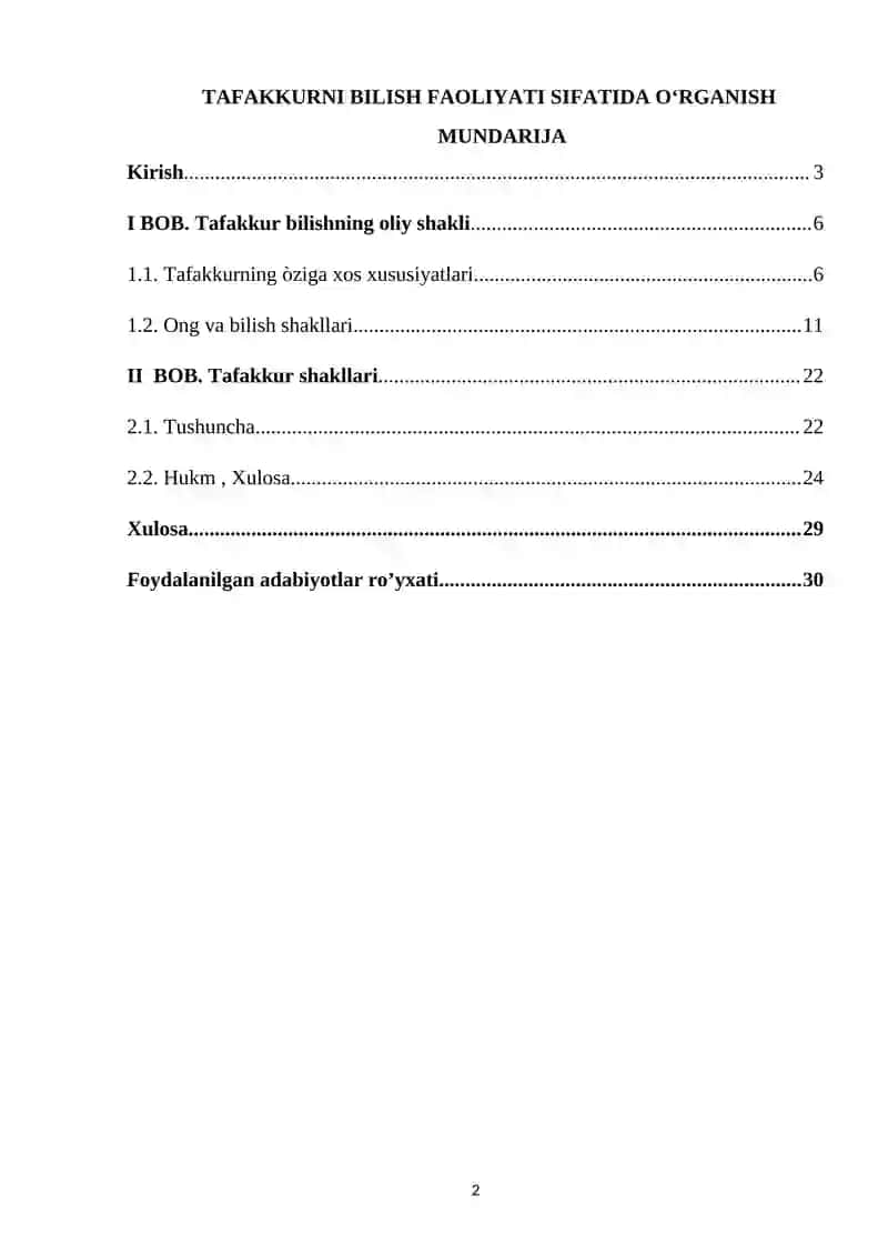 Tafakkurni bilish faoliyati sifatida o‘rganish 2