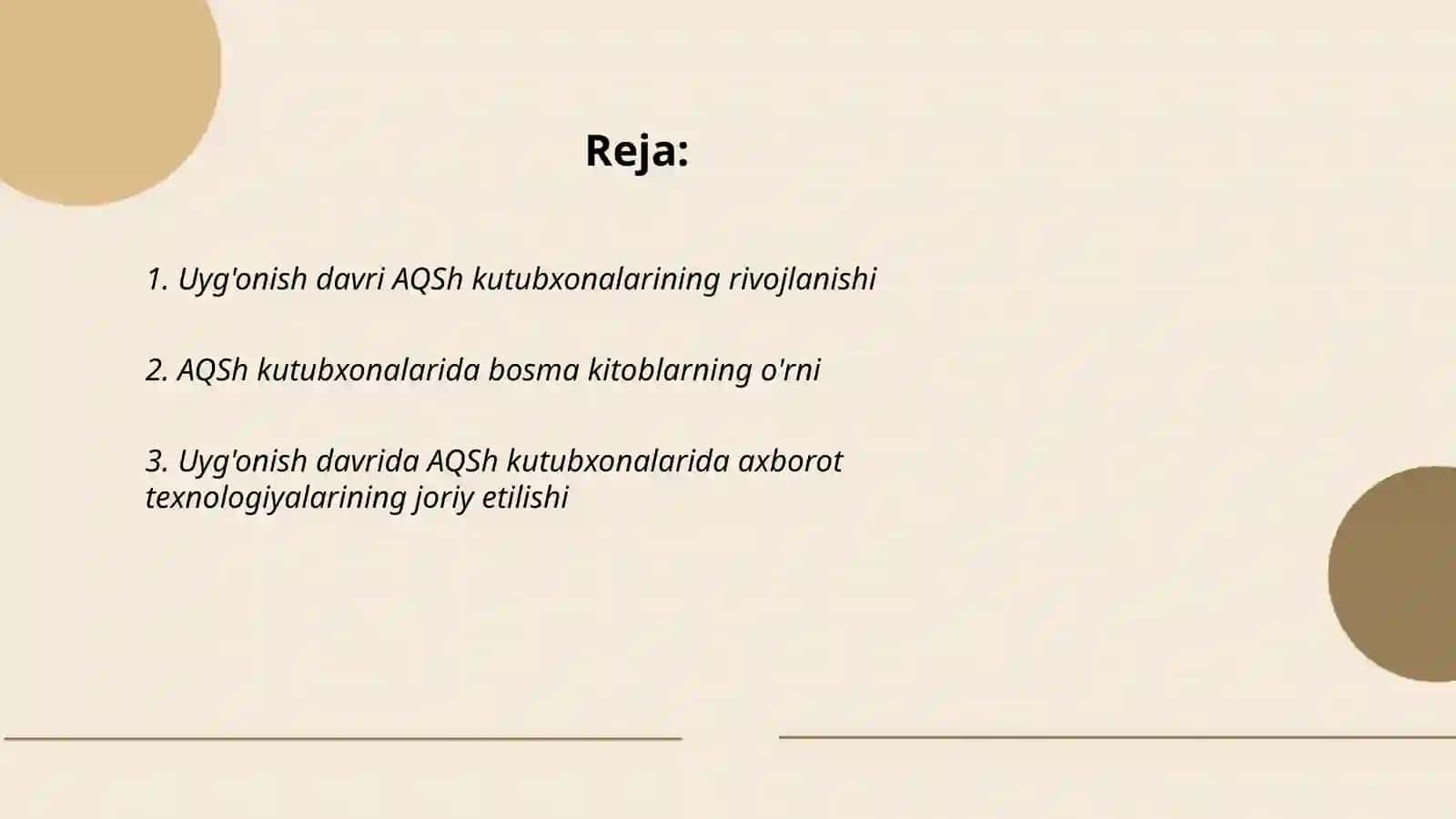 Uyg'onish davrida AQSh kutubxonalari 2