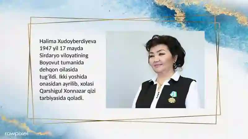 Halima Xudoyberdiyeva hayoti va ijodi 2