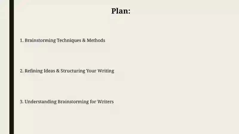 Brainstorming as a writing technique 2