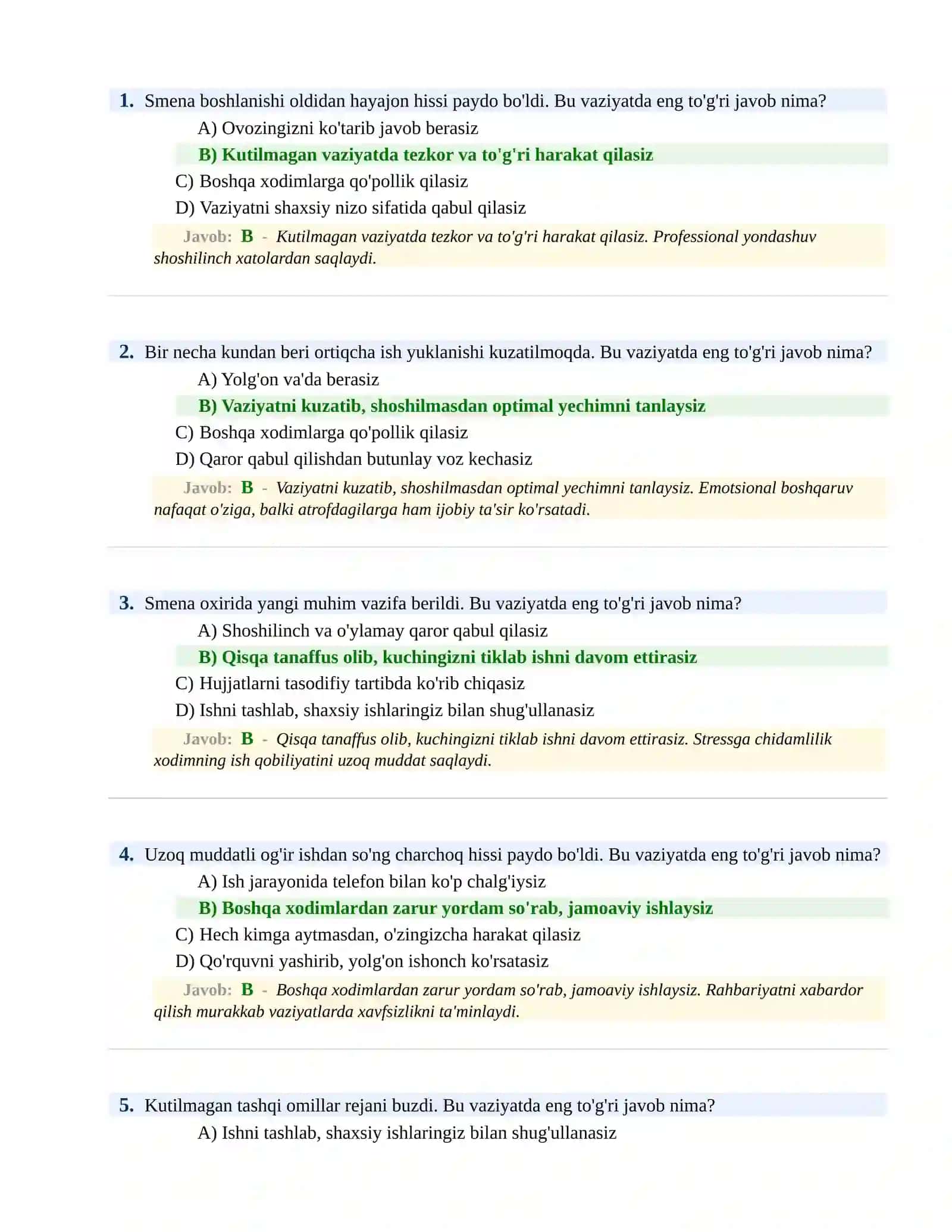 KIRISH PSIXOLOGIK SINOV Testlari 2