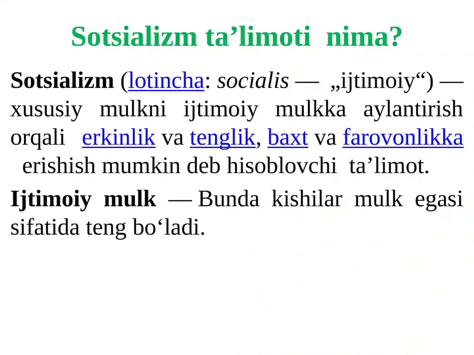 Sotsializm ta'limoti 2