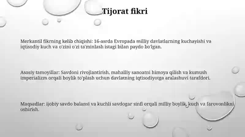 O‘Rta Asr Iqtisodiy Tafakkuri 2