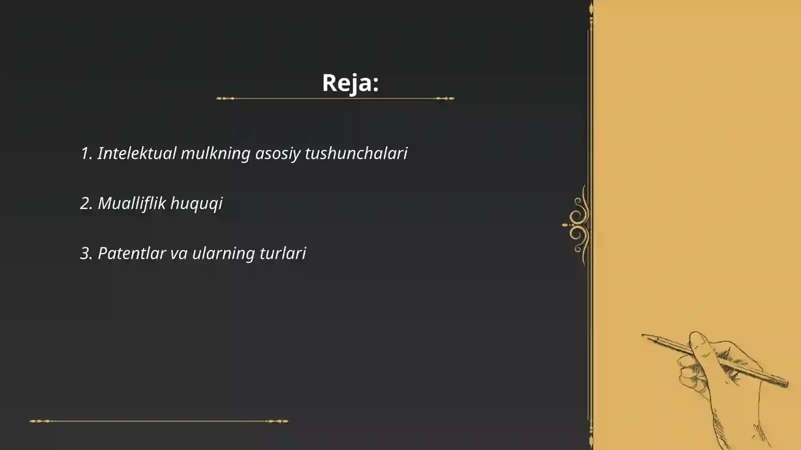 Intelekttual mulkga oid tushuncha va qarashlar tizimi 2