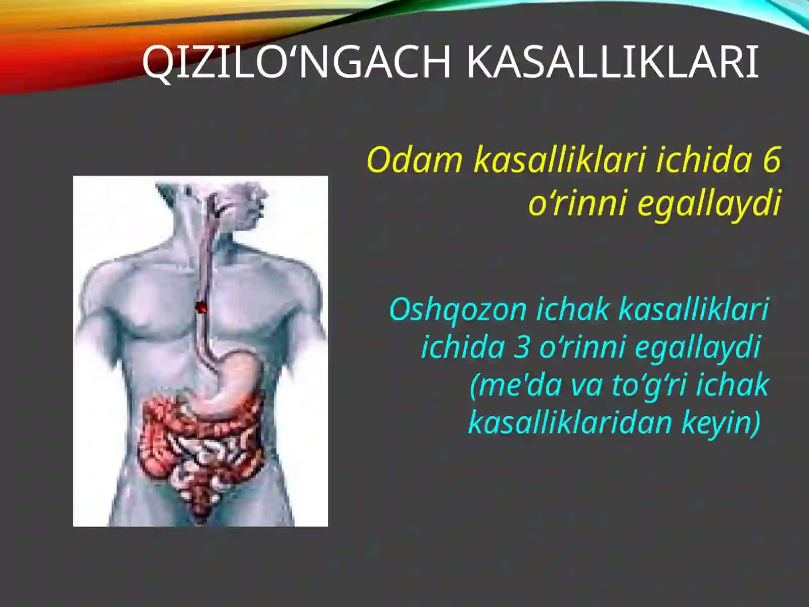 Qizilo'ngach kuyishi va yot jism 2