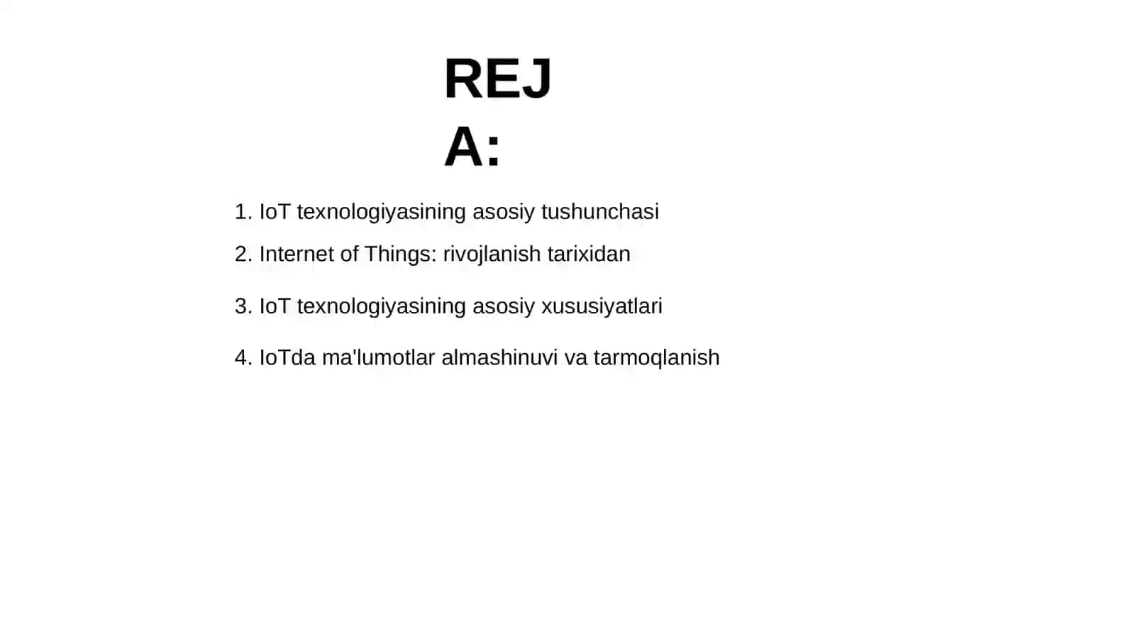 IoT texnologiyasini rivojlantirish xususiyatlari (Internet of Things) 2