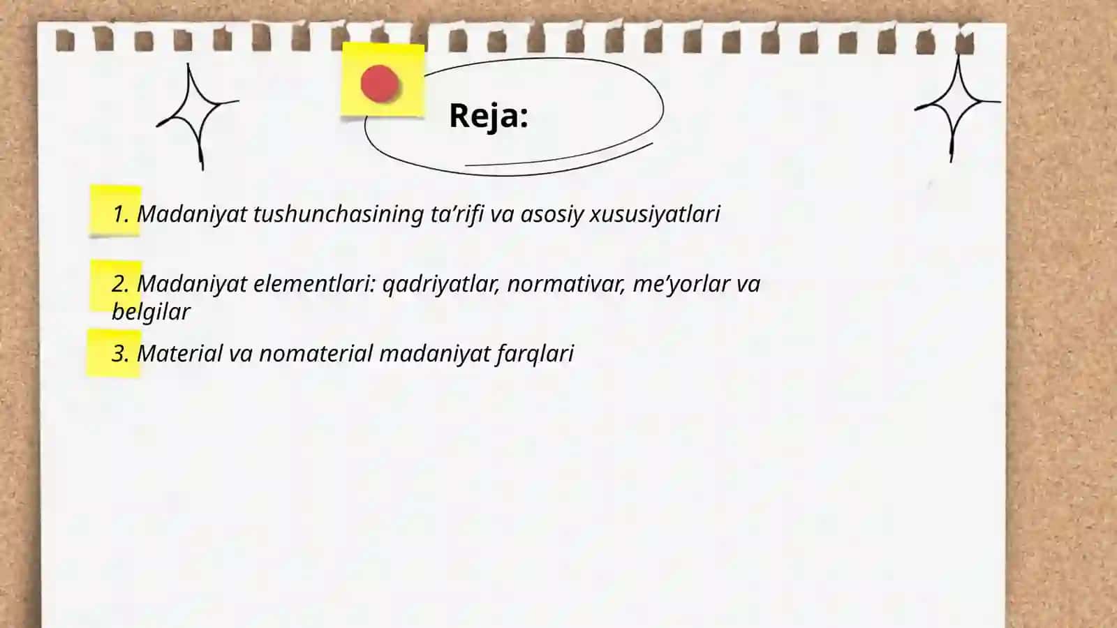 Madaniyat Tushunchasi 2
