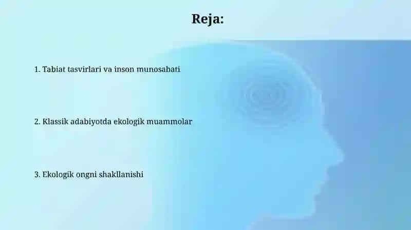 Klassik adabiyot va ekologiya masalalari 2