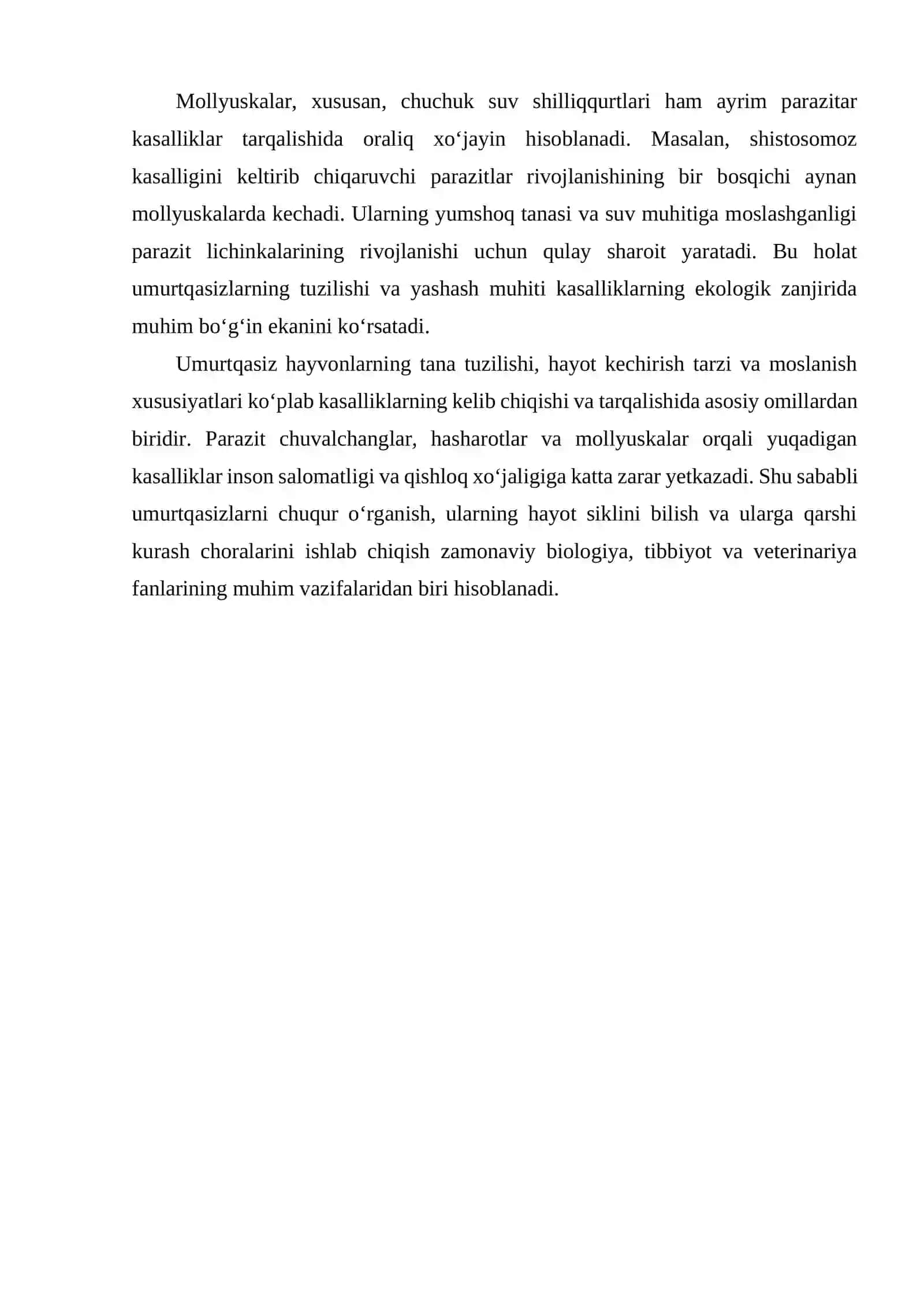 Umurtqasiz hayvonlarda kasalliklar 2