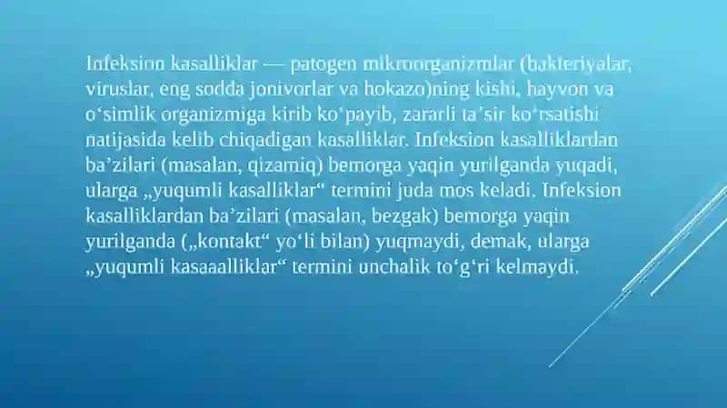 uMumiy infefsion jarayon haqida tushuncha 2