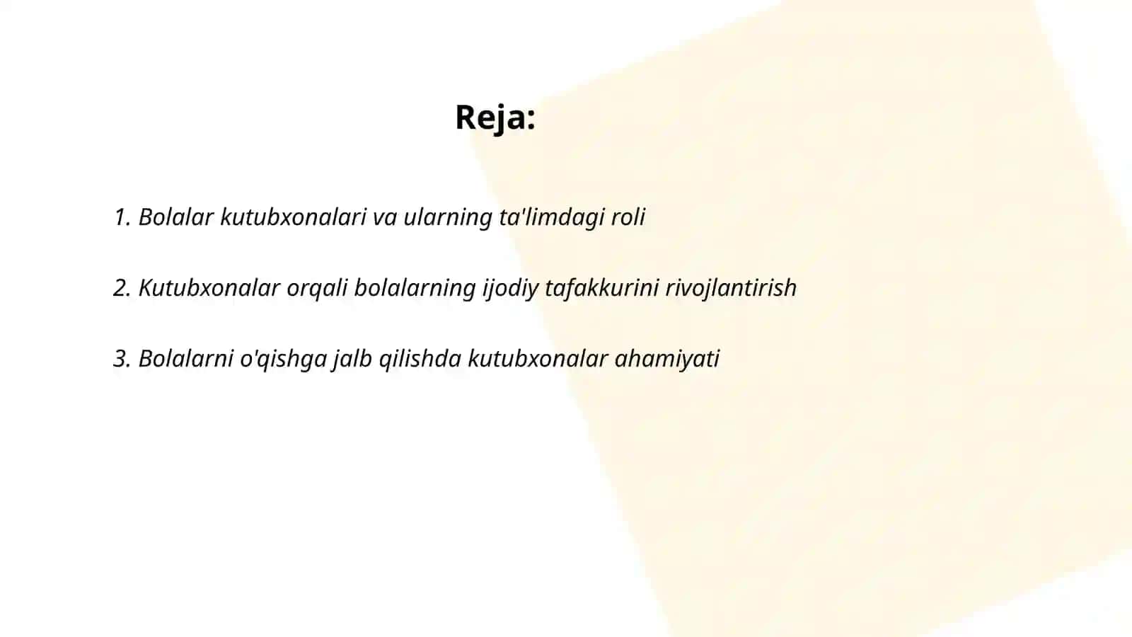 Bolalar kutubxonalari ahamiyati 2