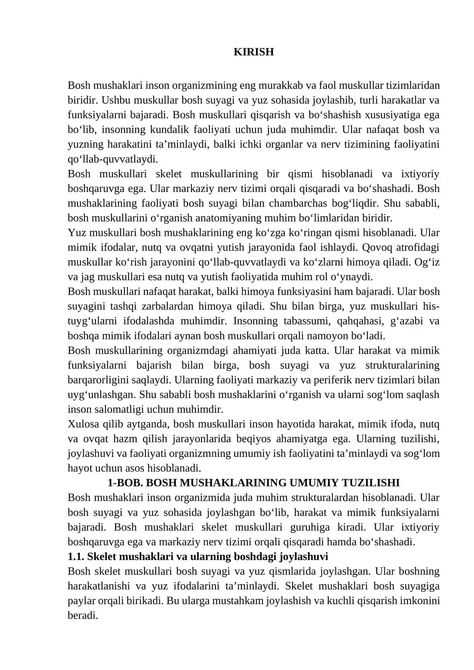 Mushaklar tizimi – bosh muskullari 2