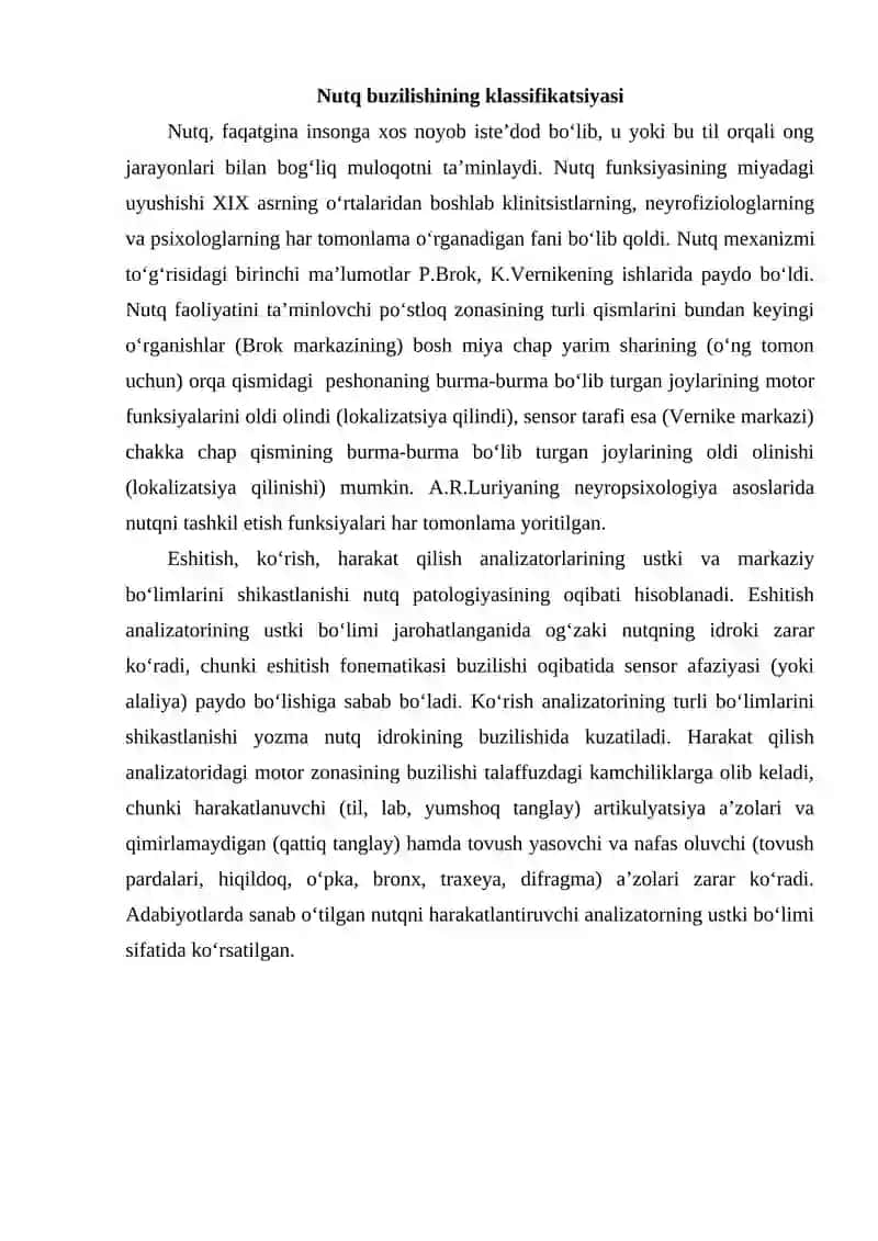 Nutqida kamchiligi bo‘lgan bolalarning tavsifnomasi 2