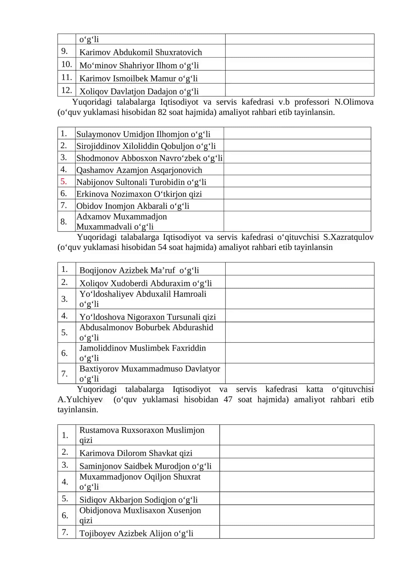 Malakaviy amaliyot to‘g‘risida 2