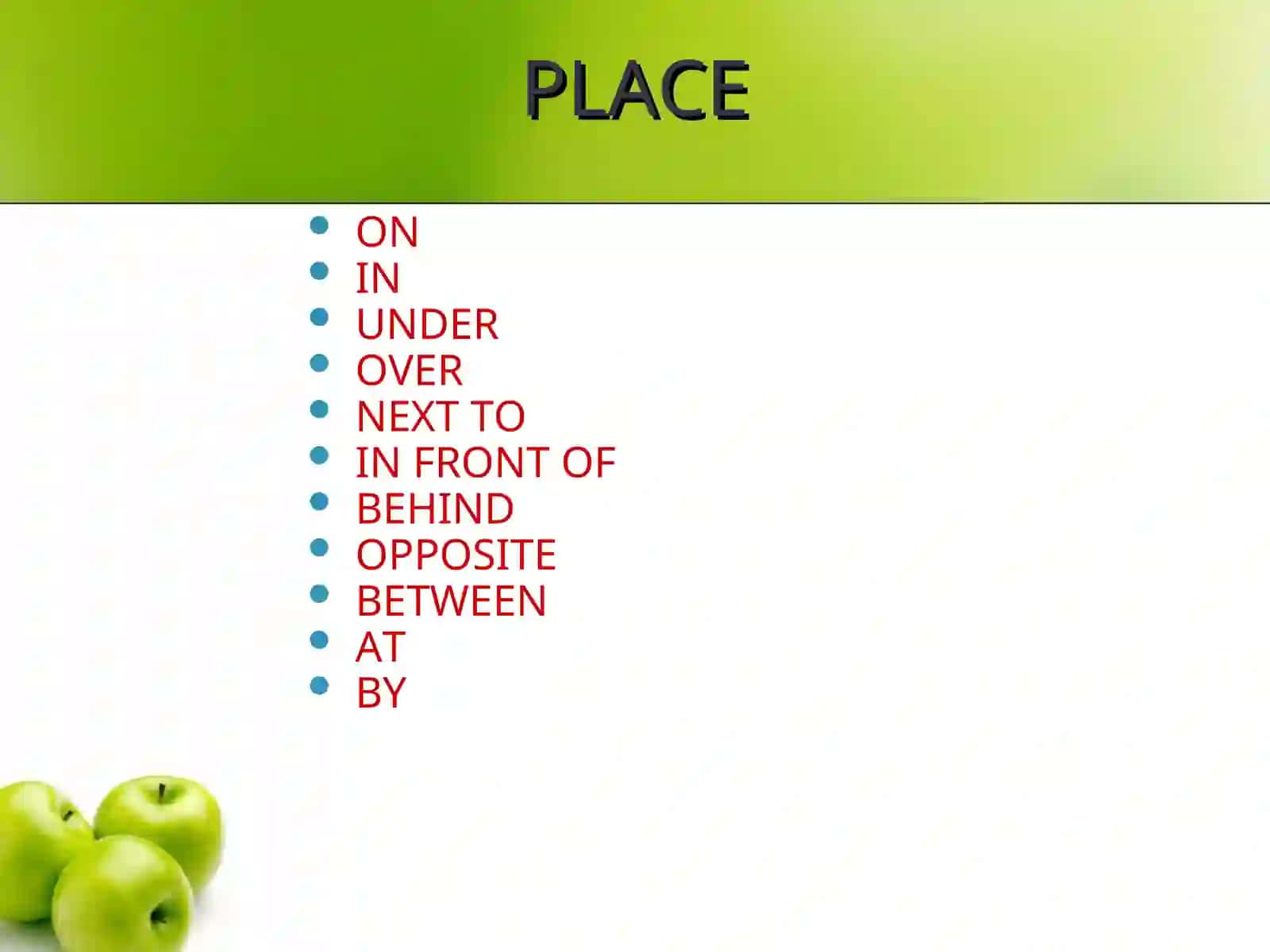 Prepositions of Place 2