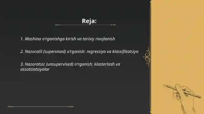 Mashina oʻrganish asoslari 2