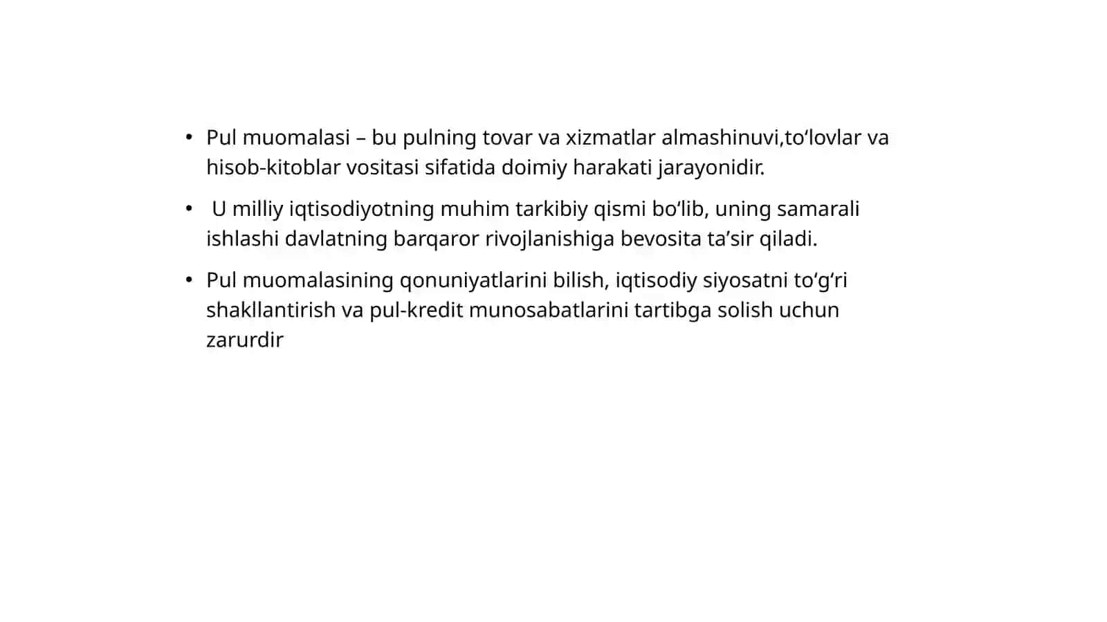 Pul tizimi 2