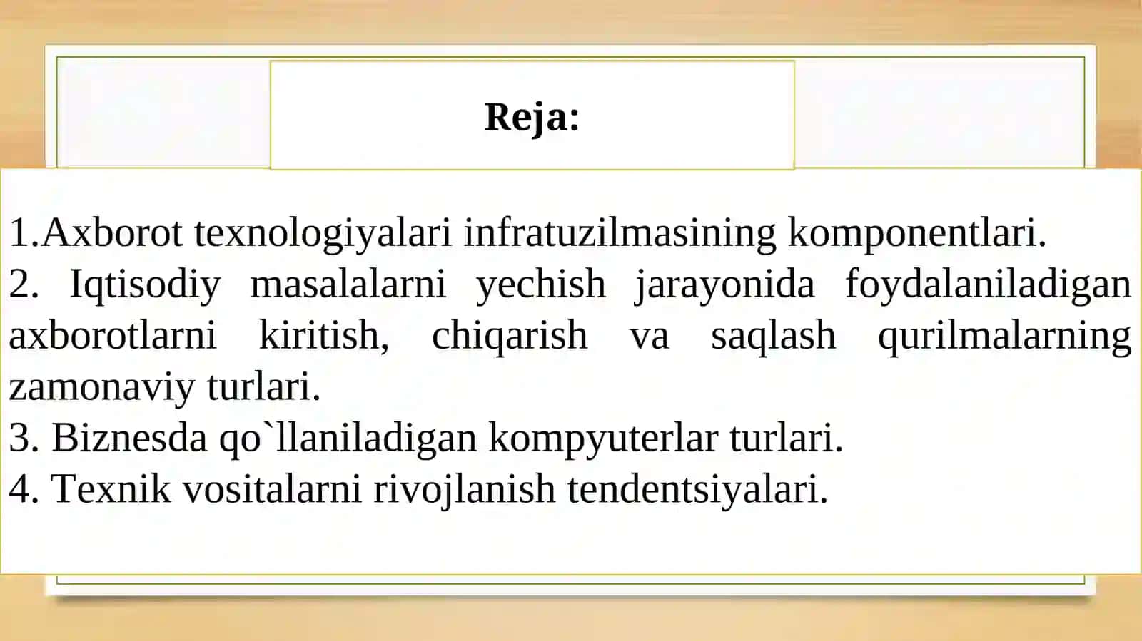 Axborot Texnologiya-larining Infratuzilmalari 2