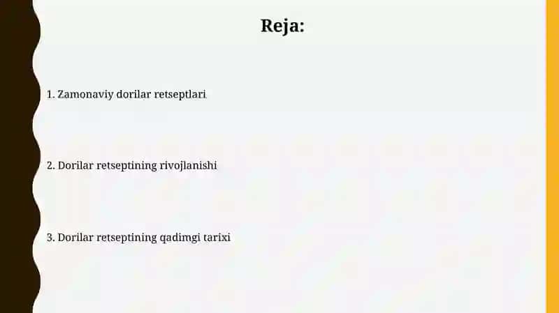 Dorilar retsepti tarixi 2