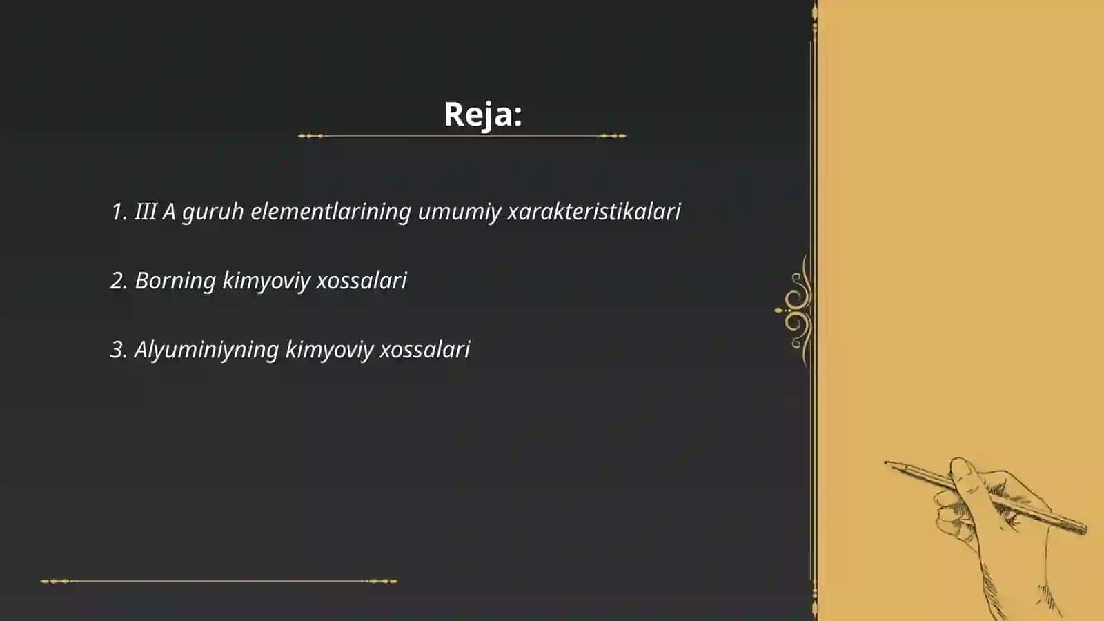 Anorganik kimyodan III A guruh elementlari 2