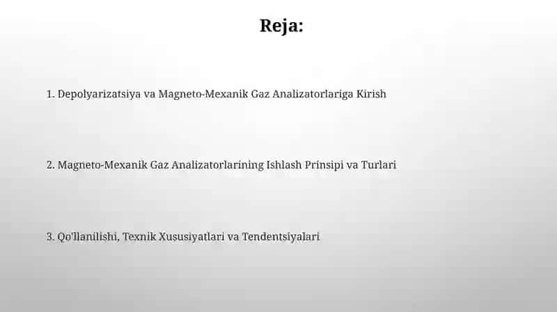 Depolyarizatsion va magnito-mexanik gazoanalizatorlar ishlash prinsipi 2