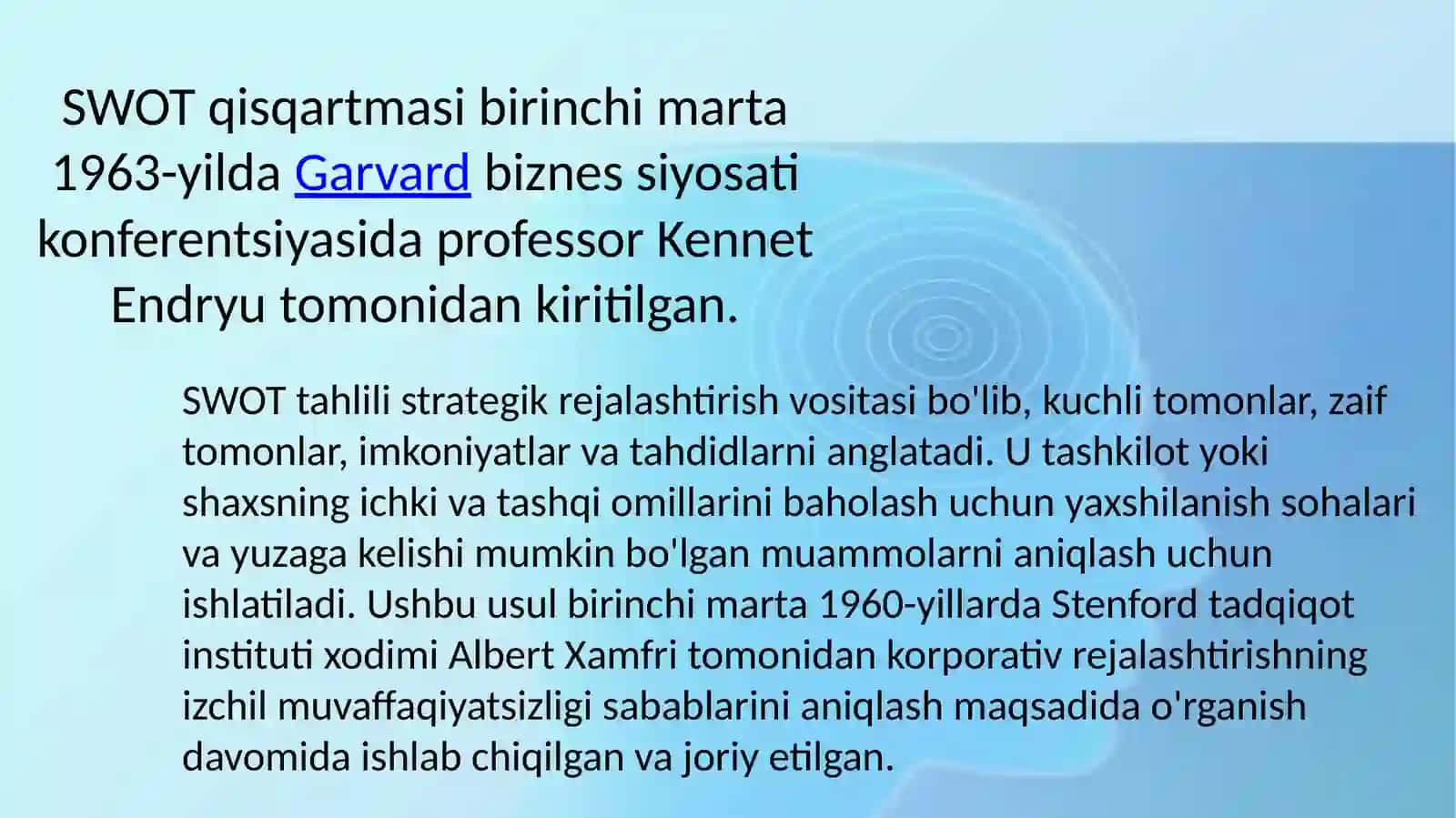 SWOT tahlili 2