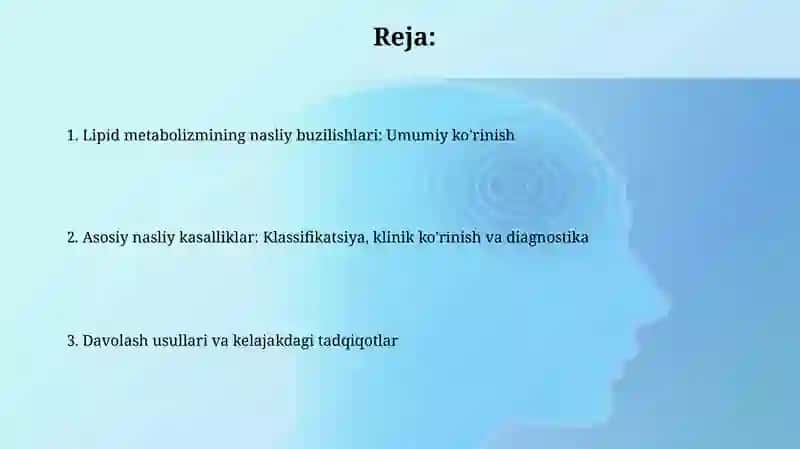 Yogʻlar almashinuvining irsiy buzilishlari 2