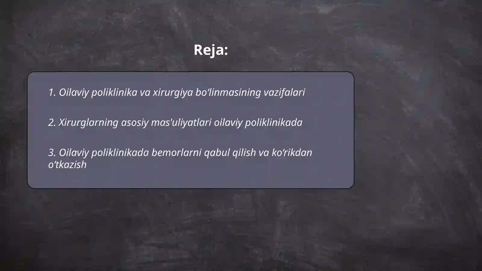 Oilaviy poliklinikada xirurg vazifalari 2